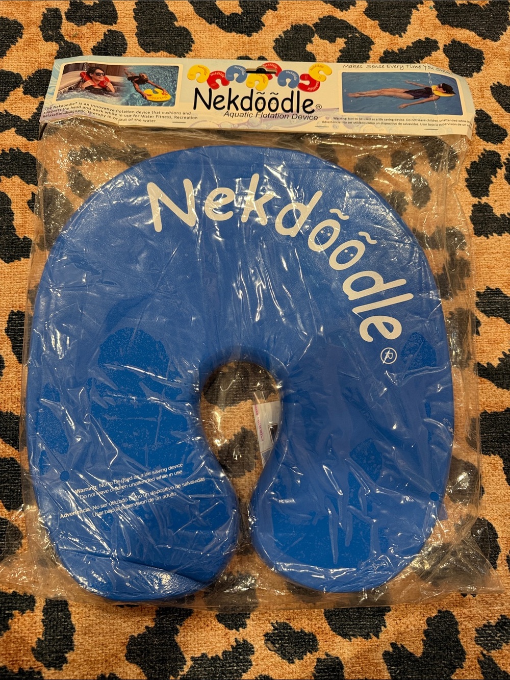 Adult Blue Aquatic Flotation Neck Pillow